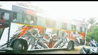 Kerala tourist bus fans