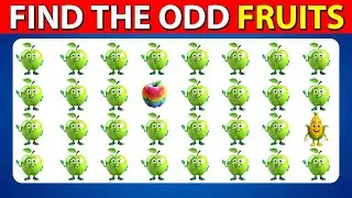 Find the ODD One Out 🍉🍎 | Fruit Edition 🧠 | Spot the Odd Fruit Fast! | Quiz Know