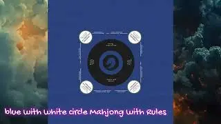 Green and Colorful Circles Mahjong Tablecloth