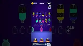 126-130 Level Color Tubes Liquid sort game 2025