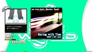 【DDR WPRLD】 Racing with Time (NAOKI's 999 remix) 【DOUBLE Basic7】 SPEED455 REVERSE BDP7