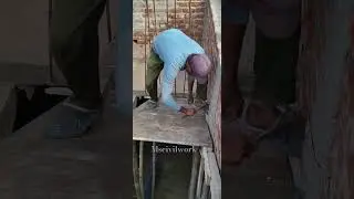 stair centring steel plate installation 🏡👍 #construction #shorts