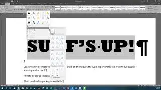 Word 2016 Mod 1 Vid 3 - Formatting Text in the Flyer [WD 10-30]