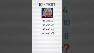 IQ~TEST 🧠#iqtest #iqquiz #iqpuzzle #geniuslevel #geniuslevel #viral #smartbrain #1no_trendingsong