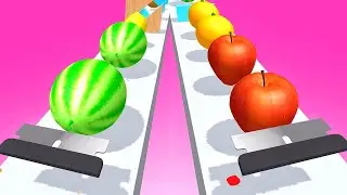 Slicer Runner Game! Satisfying and relaxing ASMR slicing video