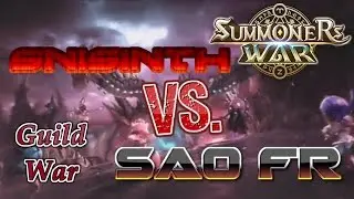 Summoners War: Snisinth Vs Sao Fr (GUILD BATTLE!!!!)