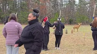 Rutgers students visit the Cohanzick Nature Reserve for a hands-on archery experience