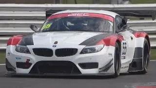 BMW Z4 GT3 V8 ENGINE SOUND on Track at Oulton Park!