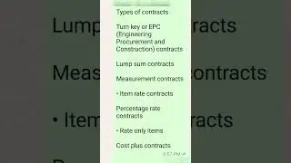 types of contracts