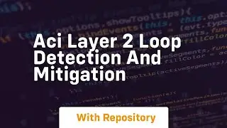 Aci layer 2 loop detection and mitigation