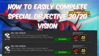 How To Easily Complete Special Objective 20/20 Vision! Marvel Contest Of Champion