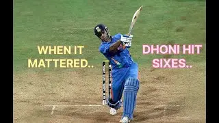 Top 10 Match-Winning Sixes of MS Dhoni | When It Mattered The Most 💥🔥