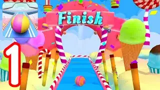 Candy Ball Run-(Gameplay 1)-Niveles Del 1 Al 10