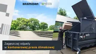Kontenerowa prasa ślimakowa do zagęszczania odpadów w kontenerach