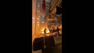 AMFE extinguishing in an electric cabinet - activation by smoke sensor