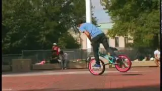 Terry Adams - Rides Flatland BMX @ the University of Michigan - Red Bull