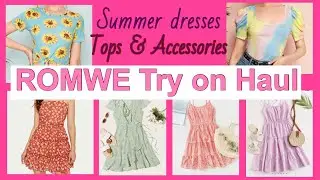 ROMWE Try On Haul! Summer dresses//tops//accessories