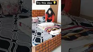 Blanket Folding Idea 💡 #trythisidea #spacesavingidea #winterhacks #shortsfeed #viral