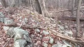Indian Hill - stone walls complex - Southfields, NY - southeastern wall close to summit