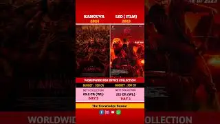 Kanguva vs Leo movie comparison box office collection day 2 #kanguva #leo #vijaythalapathy #shorts