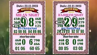 23/11/2023 FREE KALYAN MASTERMIND CHART 100% DATE FIX TODAY FIX OPEN TO CLOSE PLAY LIKE SUBSCRIB
