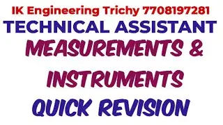  Important points in Measurements and Instruments 💯💥 Technical assistant 