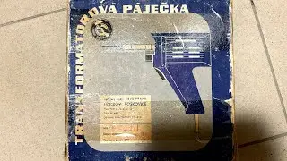 Unboxing Vintage Soldering Gun from Czech Republic 1976 