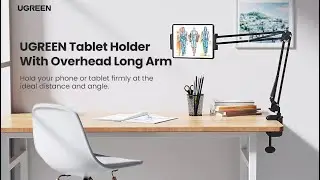 Ugreen gooseneck tablet holder unboxing and setup