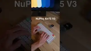 NuPhy Air75 V2 vs V3 vs Halo65 V2 #nuphy #asmr #typing #keyboard #typingtest #sound