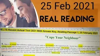 Реальный текст для чтения IELTS от 25 февраля 2021 г. // Текст для чтения с ответами.