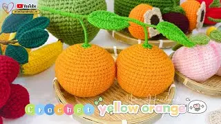 Móc Trái Cam Vàng Chưng Mâm Trái Cây🍊| Crochet Orange | Mimi Handmade