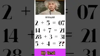 IQ test || Math puzzle 🧩 || #mathpuzzle #trending #iqtest