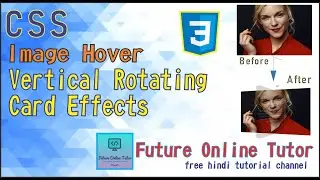 5- CSS Vertical Rotating Card Effect hindi/urdu