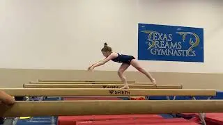 First Level 7 Beam Series On High Beam! (Cartwheel Roundoff)