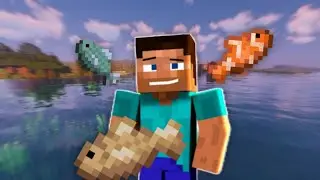 AKU MEMANCING DAN MEMASAK IKAN KOD DI KOTA KU SENDIRI!! - Minecraft