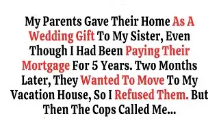 My Parents Gave Their Home As A Wedding Gift To My Sister, Even Though I Had Been Paying Their