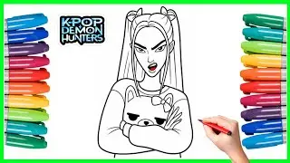 Drawing & Coloring Mira &ndash; K-Pop Demon Hunters | Fan Art Process