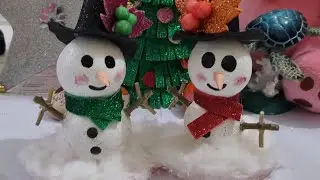 ​❄️ DIY Snowman☃️! ❄️ Easy Craft Idea ✂️ for Christmas Decor #christmas #snowman #christmasdecor #yt