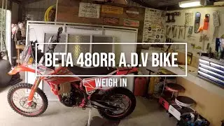 Beta 480rr A.D.V Bike Weight