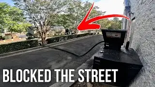 i had to BLOCK THE STREET to COLLECT 150 GALLONS of oil...