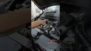 Engine cleaning with Steam Wash.