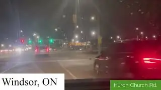 Driving across the Ambassador Bridge