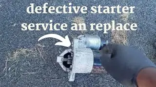 #starter  #defectivestarter clean car starter.  for better start up on a 2006. Mitsubishi Outlander.