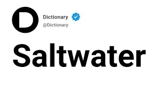 Saltwater Meaning In English