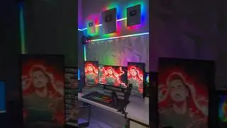 My New Gaming Setup 3 Monitor setup🤑 #gaming #gamingsetup #3monitors