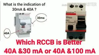 Which RCCB is better, 40A& 30mA or 40A & 100mA?