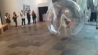 Contortionist in Giant Ball Performance