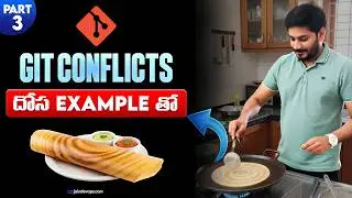 Git Merge Conflicts Explained in Telugu 🔥| Most Confusing Topic Made Super Easy (Git Series Part 03)