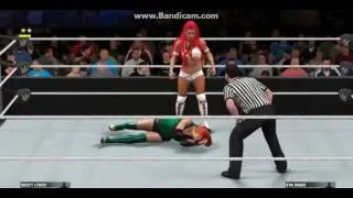 BECKY LYNCH VS EVA MARIE \\ BRIE BELLA ATTACKS BECKY \\ MAINT EVENT.