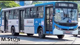 Linha 517J - Jd. Selma x Term. &Aacute;gua Espraiada - #sptrans #onibussp #cooperlider #a2transportes #ebus